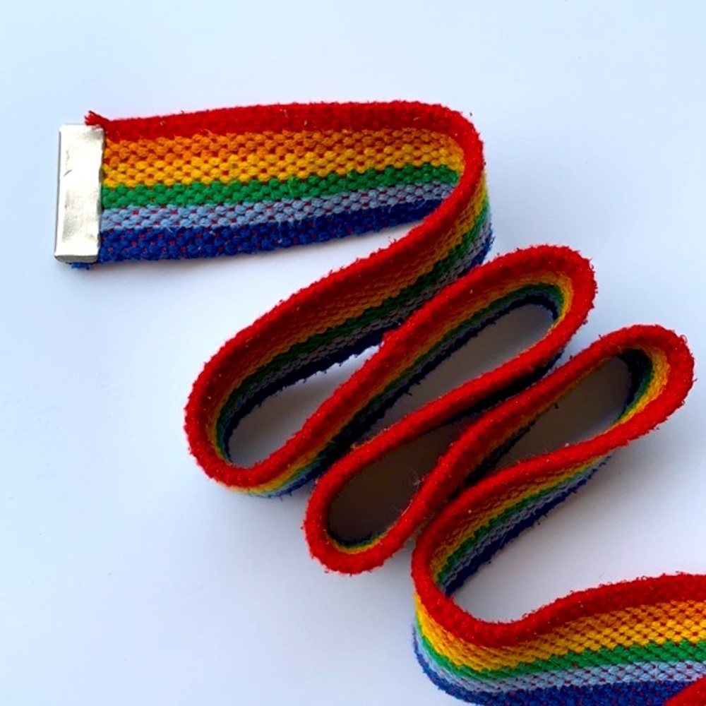 ROXY | Y2K rainbow fabric belt - Picture 3 of 4